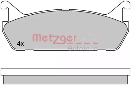 Комплект тормозных колодок METZGER 1170448