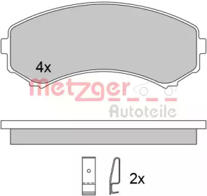 Комплект тормозных колодок METZGER 1170450