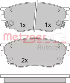 Комплект тормозных колодок METZGER 1170461