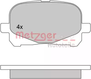 Комплект тормозных колодок METZGER 1170495