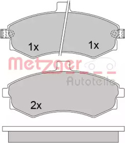 Комплект тормозных колодок METZGER 1170506