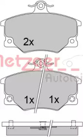 Комплект тормозных колодок METZGER 1170513