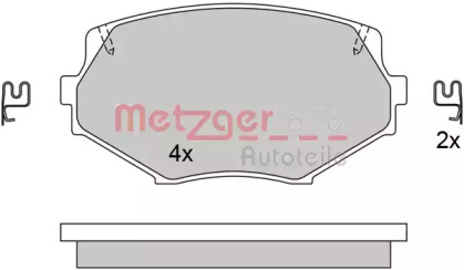 Комплект тормозных колодок METZGER 1170515