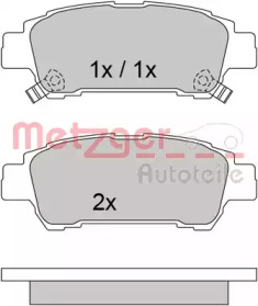 Комплект тормозных колодок METZGER 1170519