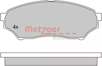 Комплект тормозных колодок METZGER 1170520