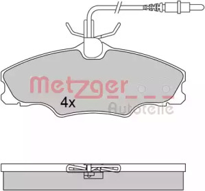 Комплект тормозных колодок METZGER 1170552