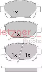 Комплект тормозных колодок METZGER 1170586