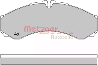 Комплект тормозных колодок METZGER 1170608