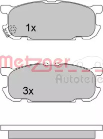 Комплект тормозных колодок METZGER 1170613