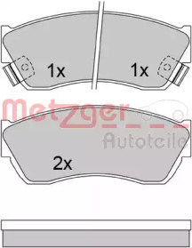 Комплект тормозных колодок METZGER 1170625