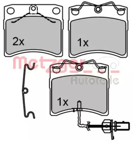Комплект тормозных колодок METZGER 1170664