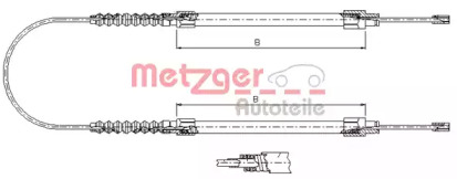 Трос METZGER 1171.8