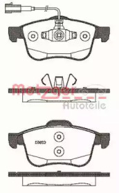 Комплект тормозных колодок METZGER 1183.12