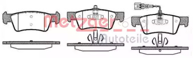Комплект тормозных колодок METZGER 1187.01