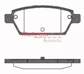 Комплект тормозных колодок METZGER 1195.10