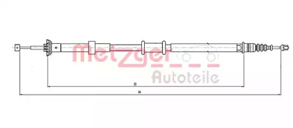 Трос METZGER 12.0727