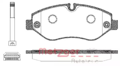 Комплект тормозных колодок METZGER 1245.10