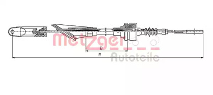 Трос METZGER 1252.32