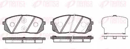 Комплект тормозных колодок METZGER 1302.22