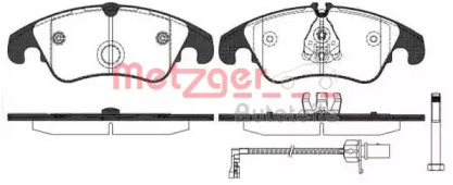 Комплект тормозных колодок METZGER 1304.31