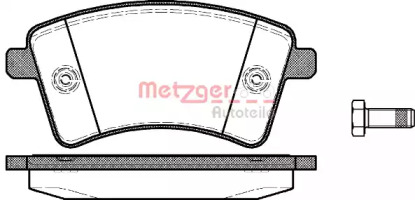 Комплект тормозных колодок METZGER 1351.00