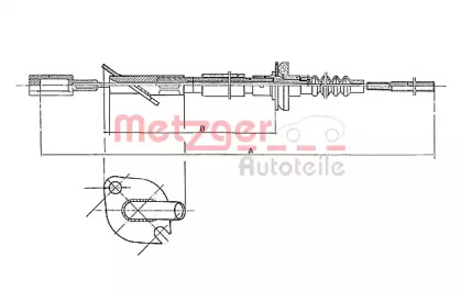 Трос METZGER 1402.2