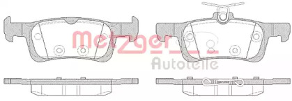 Комплект тормозных колодок METZGER 1563.00