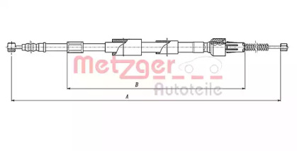 Трос METZGER 17.1521