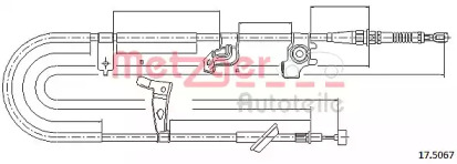 Трос METZGER 17.5067