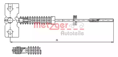 Трос METZGER 17.0221