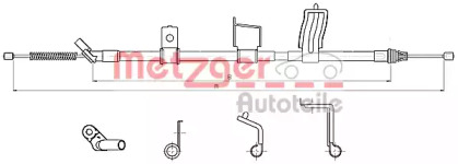 Трос METZGER 17.0348