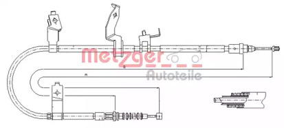 Трос METZGER 17.0585