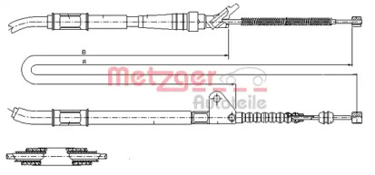 Трос METZGER 17.1467