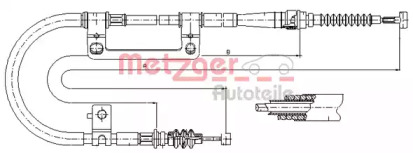 Трос METZGER 17.6042