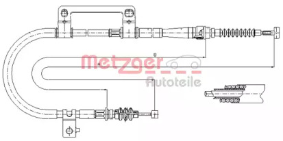 Трос METZGER 17.6043