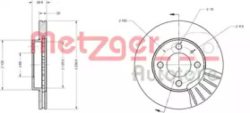 Тормозной диск METZGER 6110042