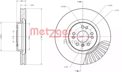 Тормозной диск METZGER 6110517