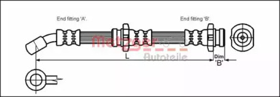 Шлангопровод METZGER 4114691