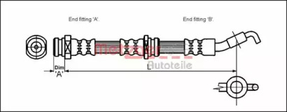 Шлангопровод METZGER 4113326