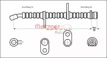 Шлангопровод METZGER 4113605