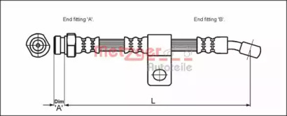 Шлангопровод METZGER 4110404