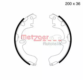 Комлект тормозных накладок METZGER MG 505