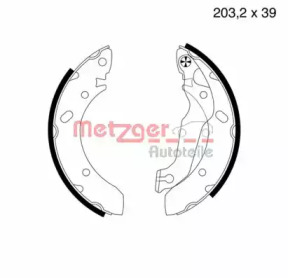 Комлект тормозных накладок METZGER MG 576