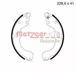 Комлект тормозных накладок METZGER MG 732