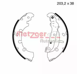 Комлект тормозных накладок METZGER MG 814