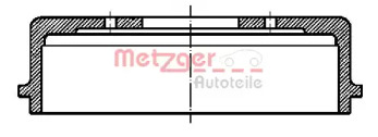 Тормозный барабан METZGER BT 733