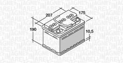 Аккумулятор MAGNETI MARELLI 068040033020