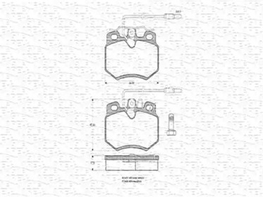 Комплект тормозных колодок MAGNETI MARELLI 363702160299