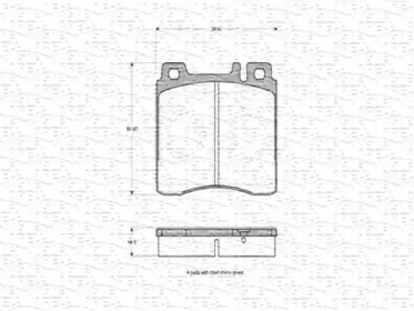 Комплект тормозных колодок MAGNETI MARELLI 363702160572