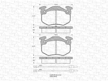 Комплект тормозных колодок MAGNETI MARELLI 363702160774